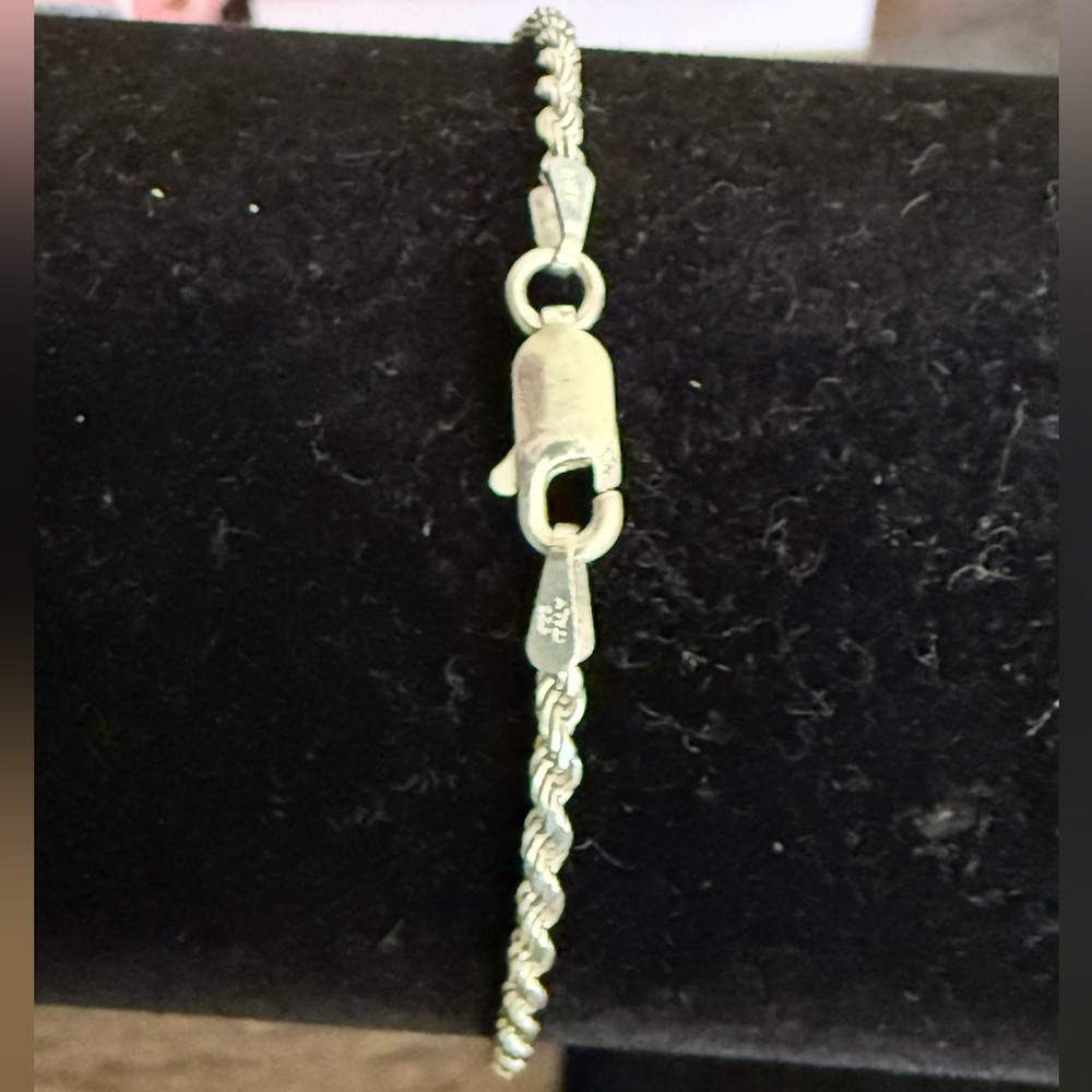 sterling silver twist bracelet - Picture 3 of 6